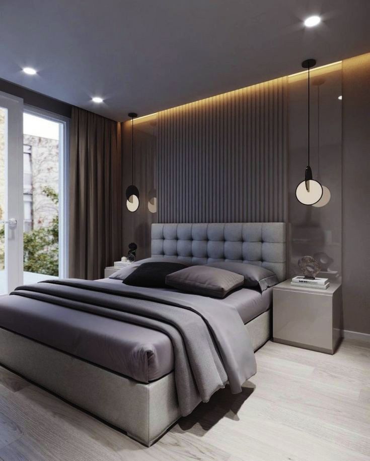 Modern ensuite bedroom
