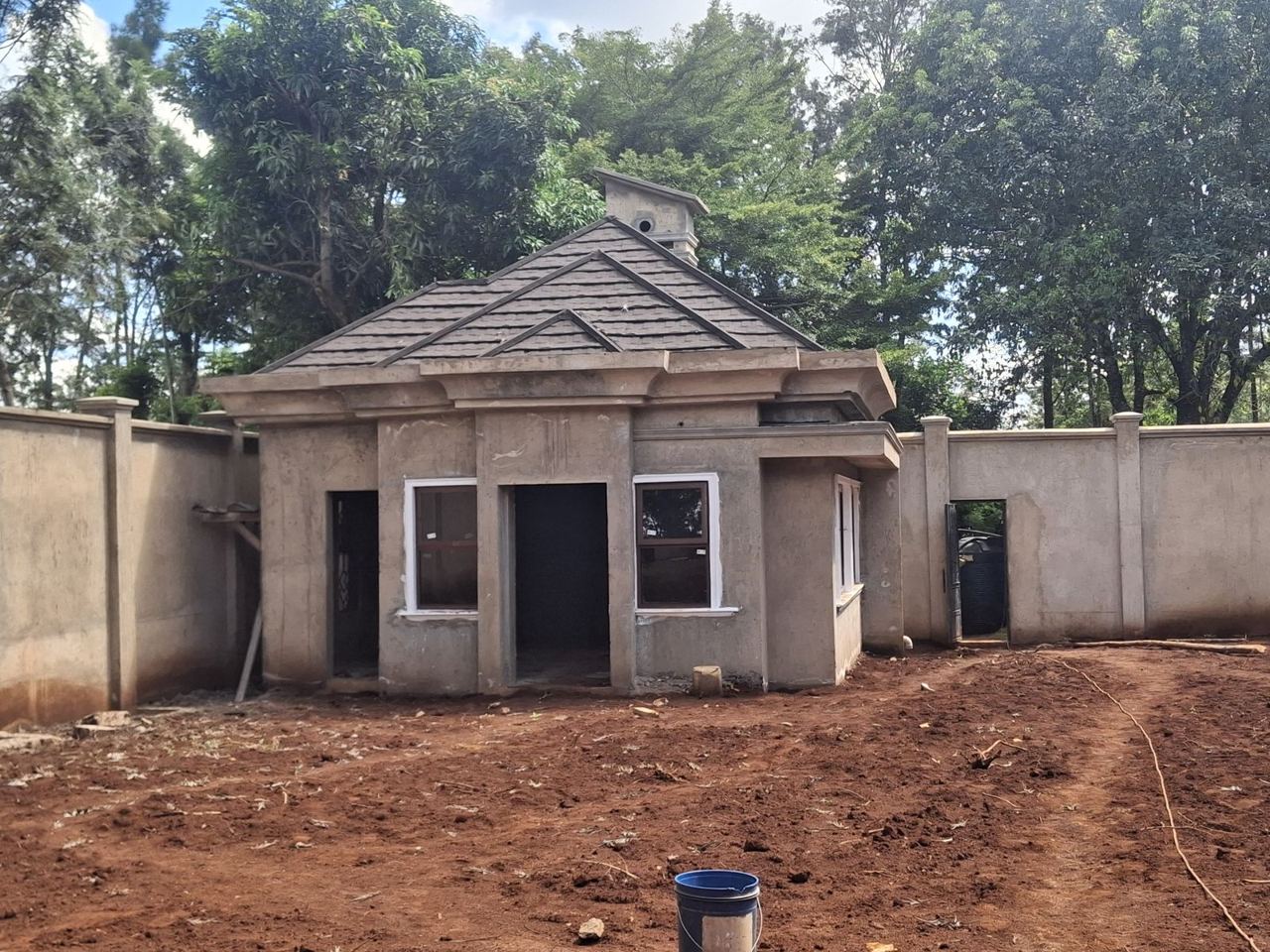 Gatehouse and perimeter wall
